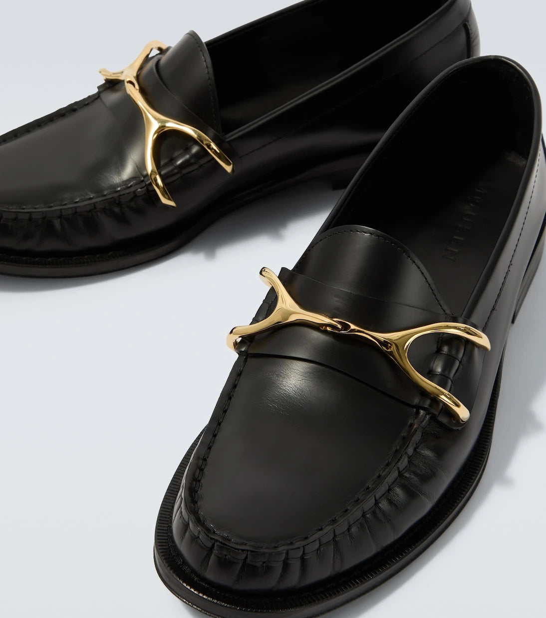 McQueen - Wishbone leather loafers