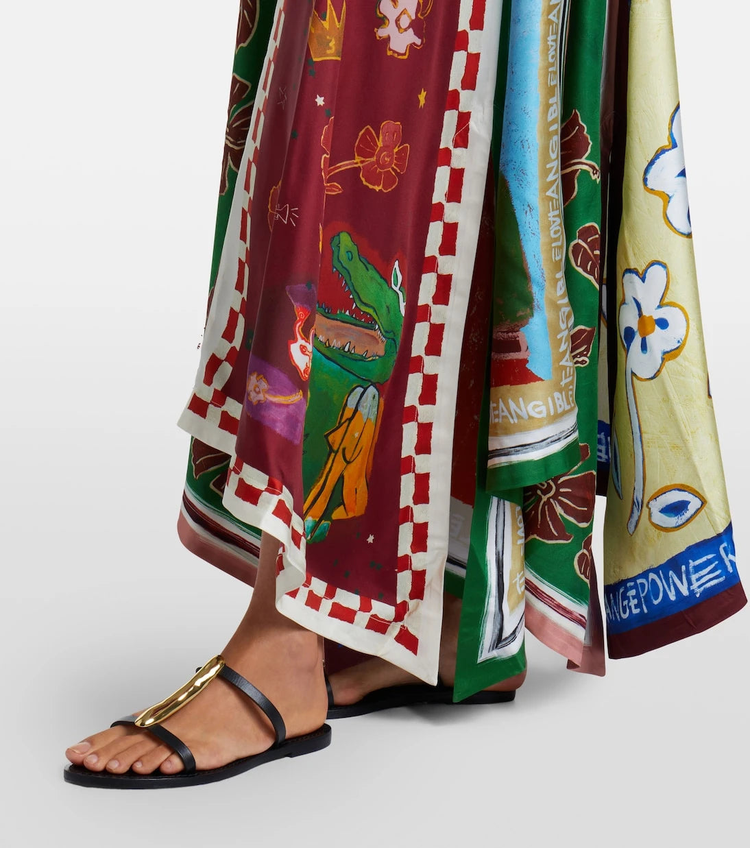 Alémais - x MLAK Tangible Love printed silk midi dress