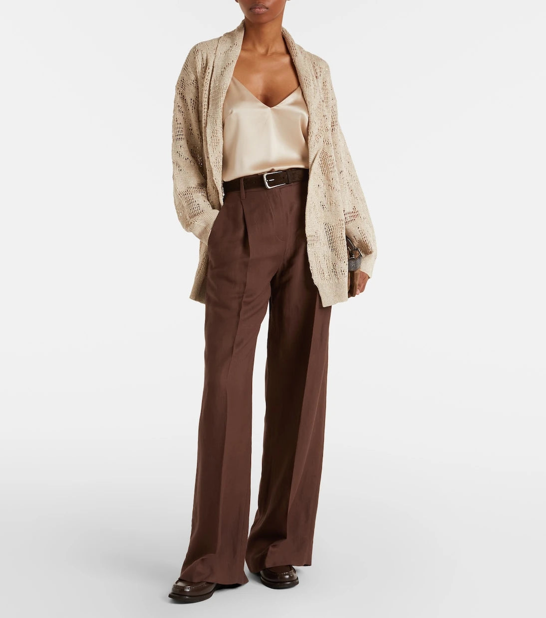 Brunello Cucinelli - Silk-blend satin camisole