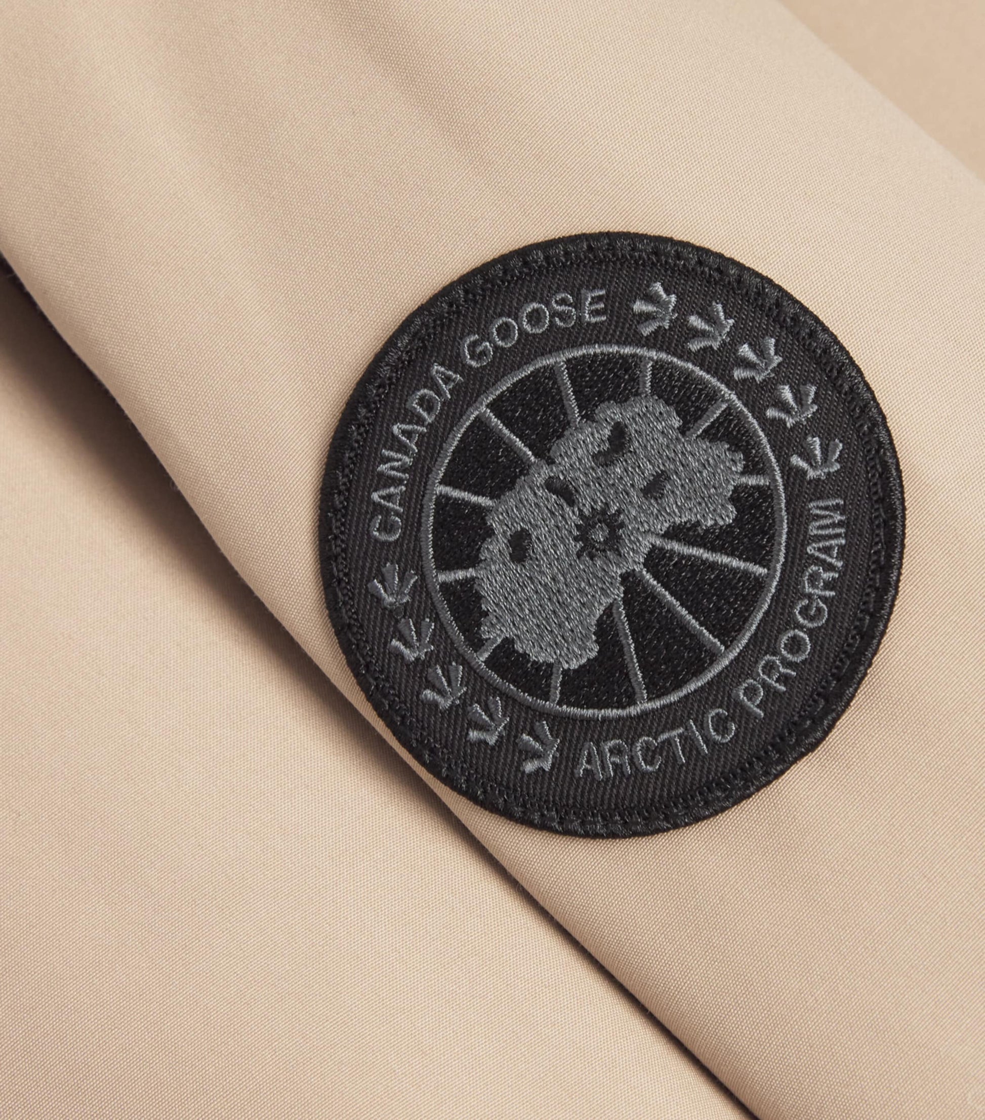 Canada Goose Beige Rosedale Bomber Jacket