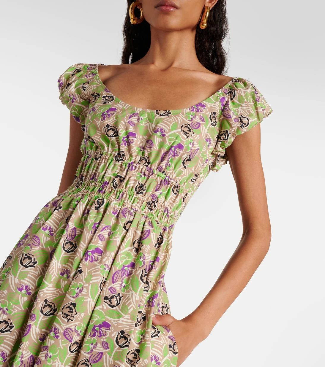 Tory Burch - Floral cotton midi dress