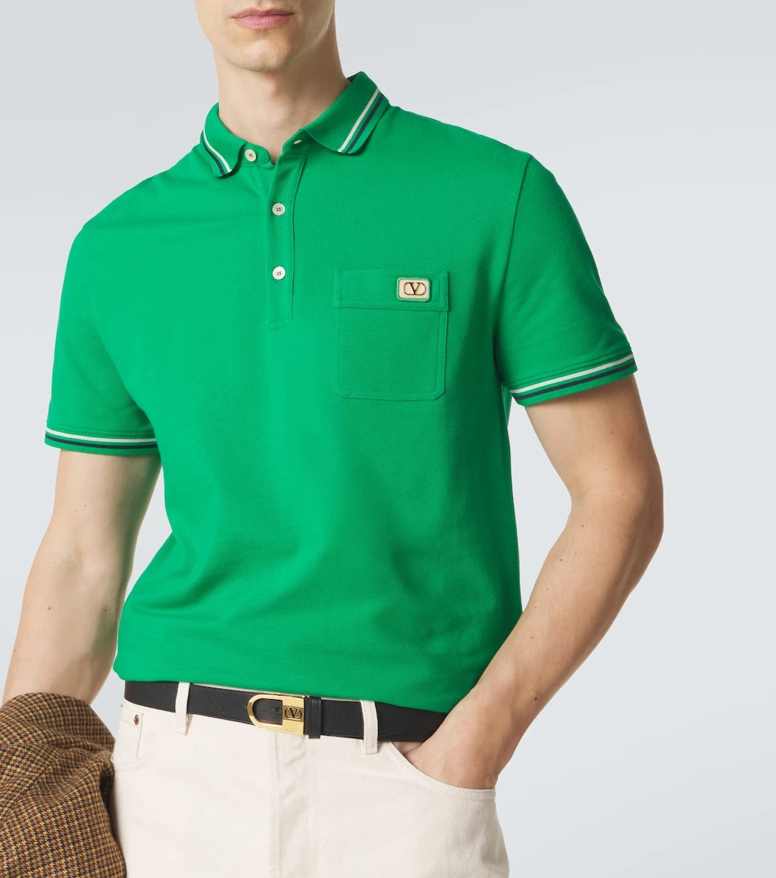 Valentino - Cotton piqué polo shirt