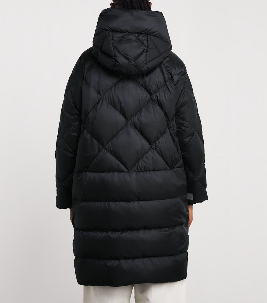 Max Mara Black Down Water-Resistant The Cube Coat