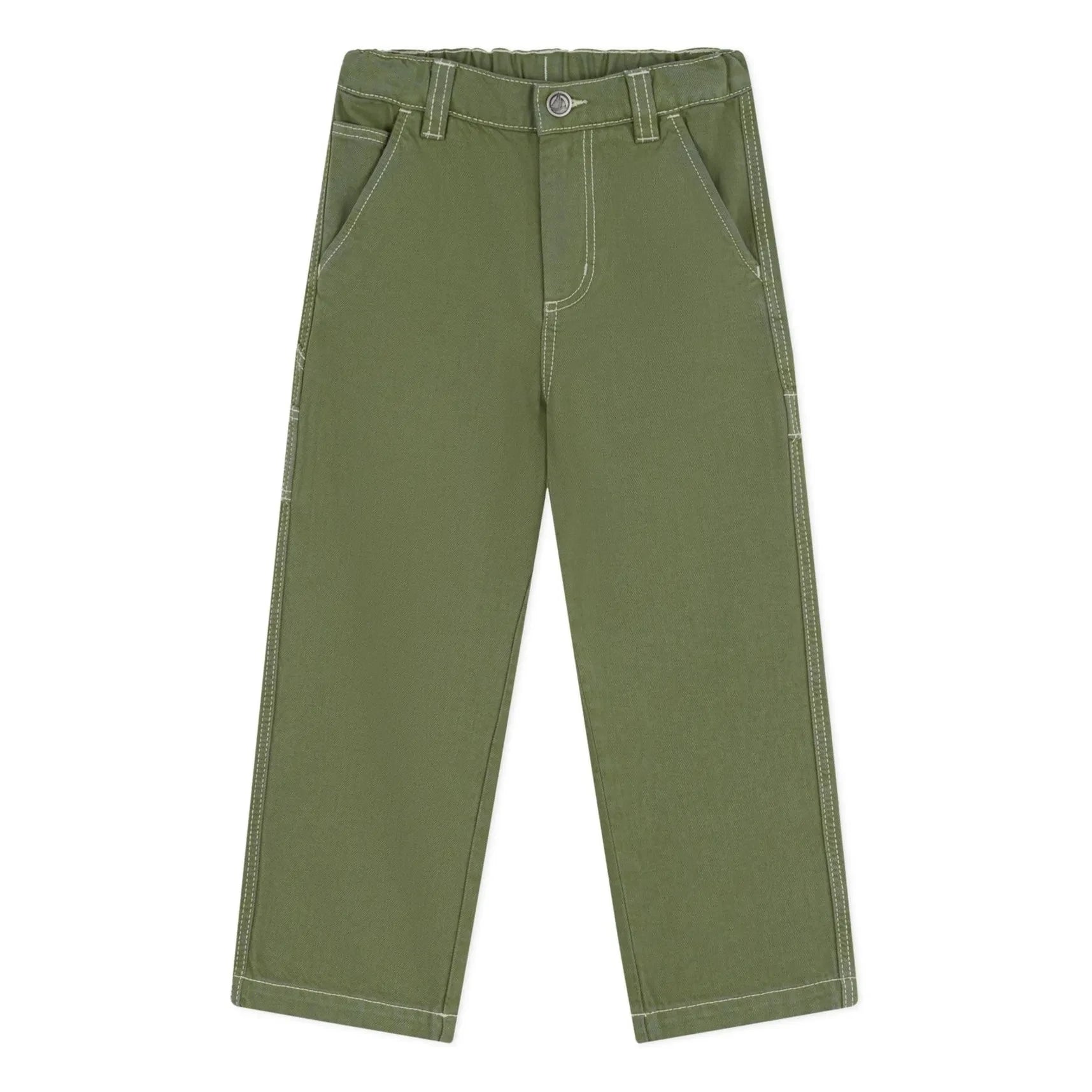 Petit Bateau - Carpenter Organic Cotton Jeans | Khaki