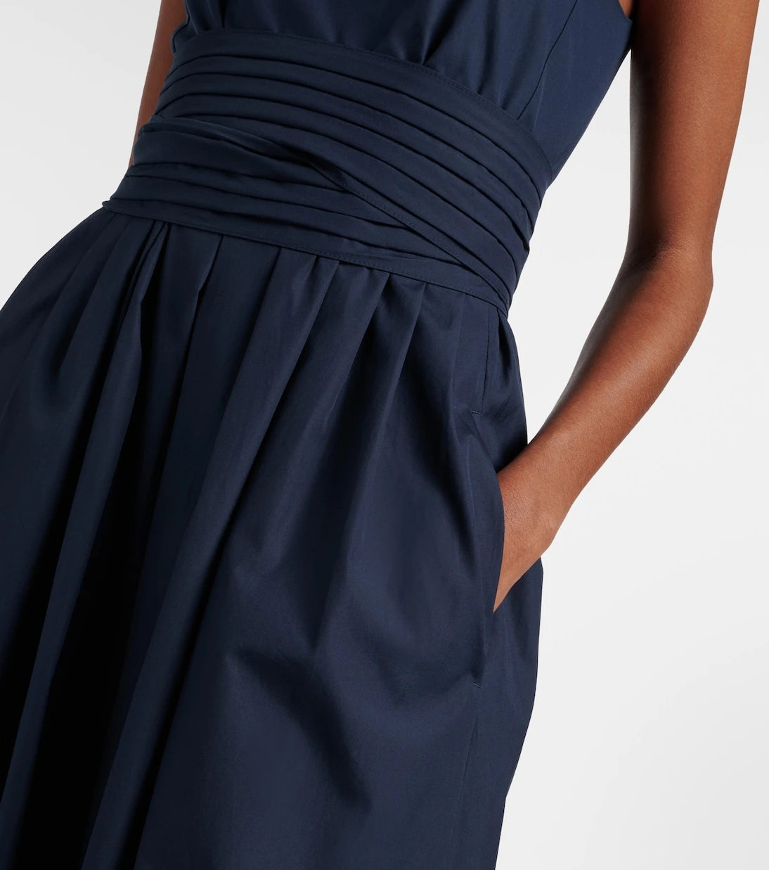 'S Max Mara - Ussita cotton poplin midi dress