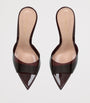 Gianvito Rossi Black Plexi Elle Mules 85