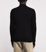 Polo Ralph Lauren Black Wool-Cashmere Quarter-Zip Sweater