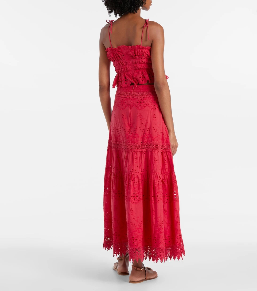 Melissa Odabash - Broderie anglaise cropped cotton top