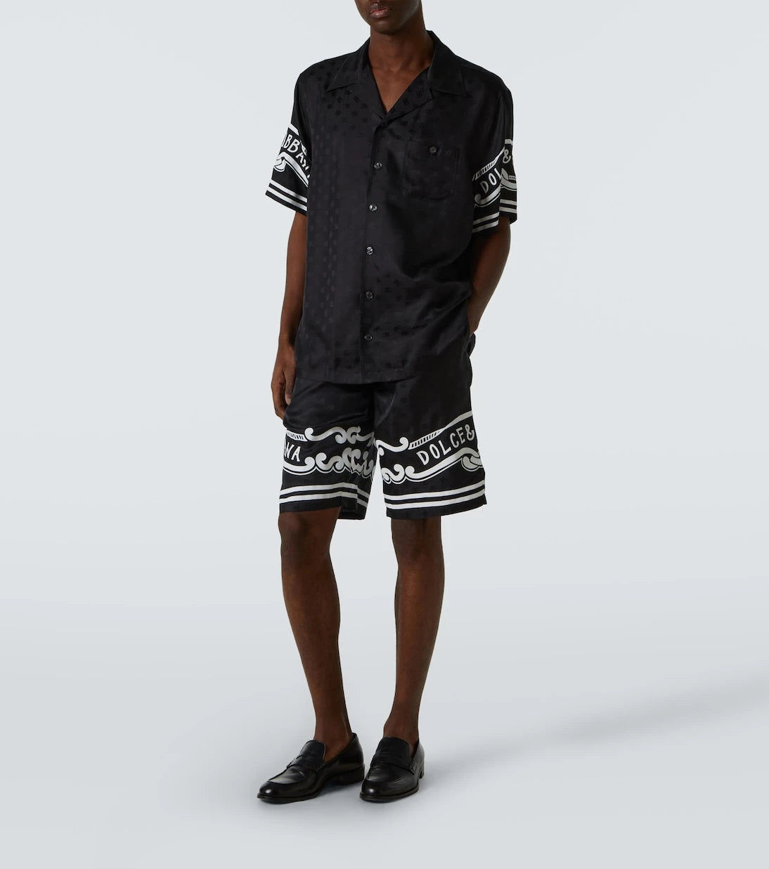 Dolce&Gabbana - Paisley silk twill Bermuda shorts