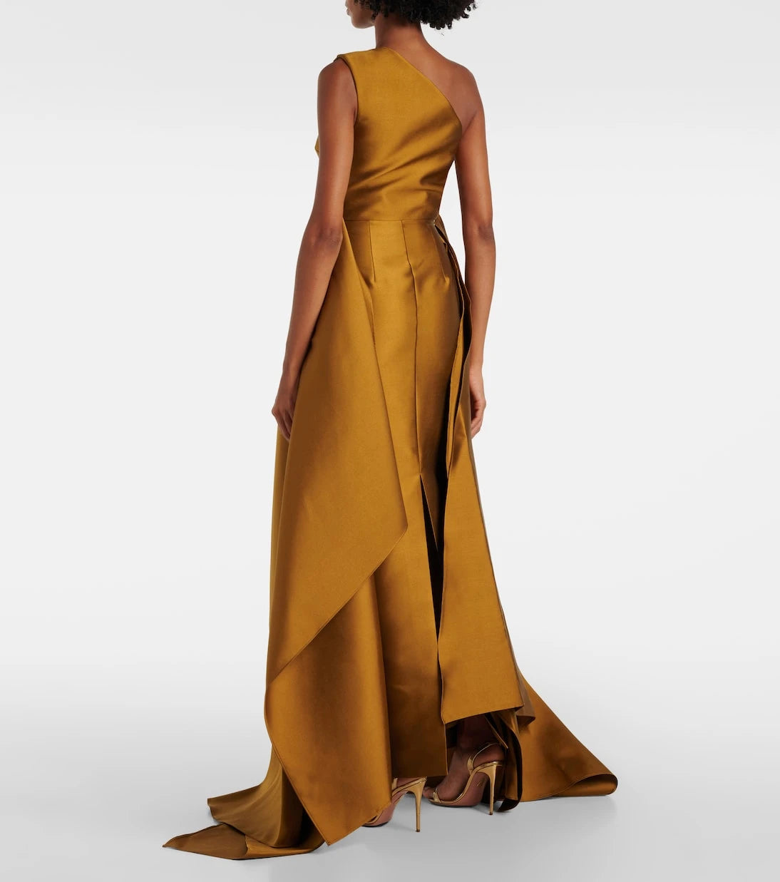 Solace London - Charo one-shoulder twill gown