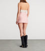Balmain Pink Tweed Sequinned Mini Skirt