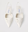 Didi 45 Leather Slingback Pumps LATTE
