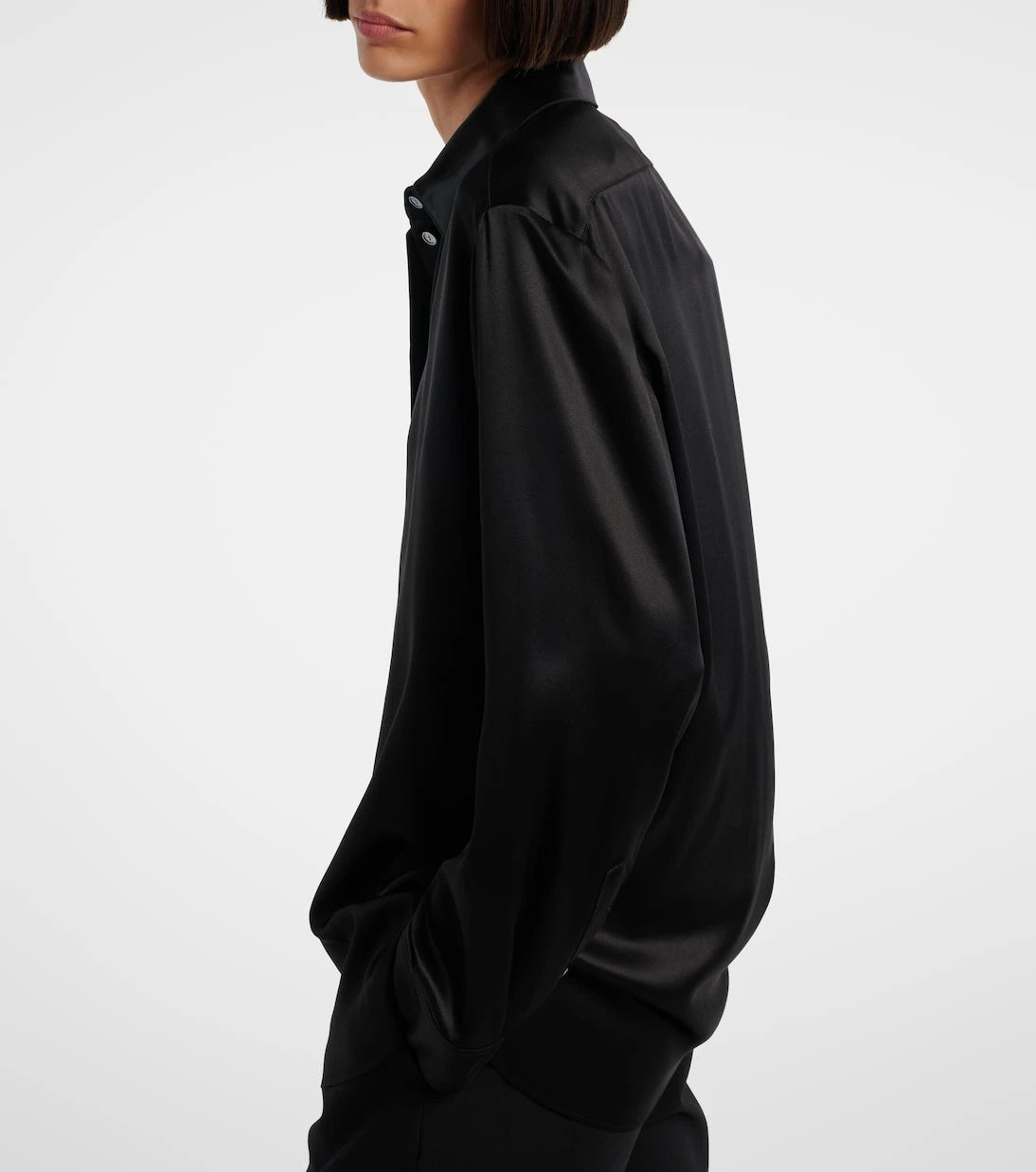 The Row - Sisilia oversized silk satin shirt