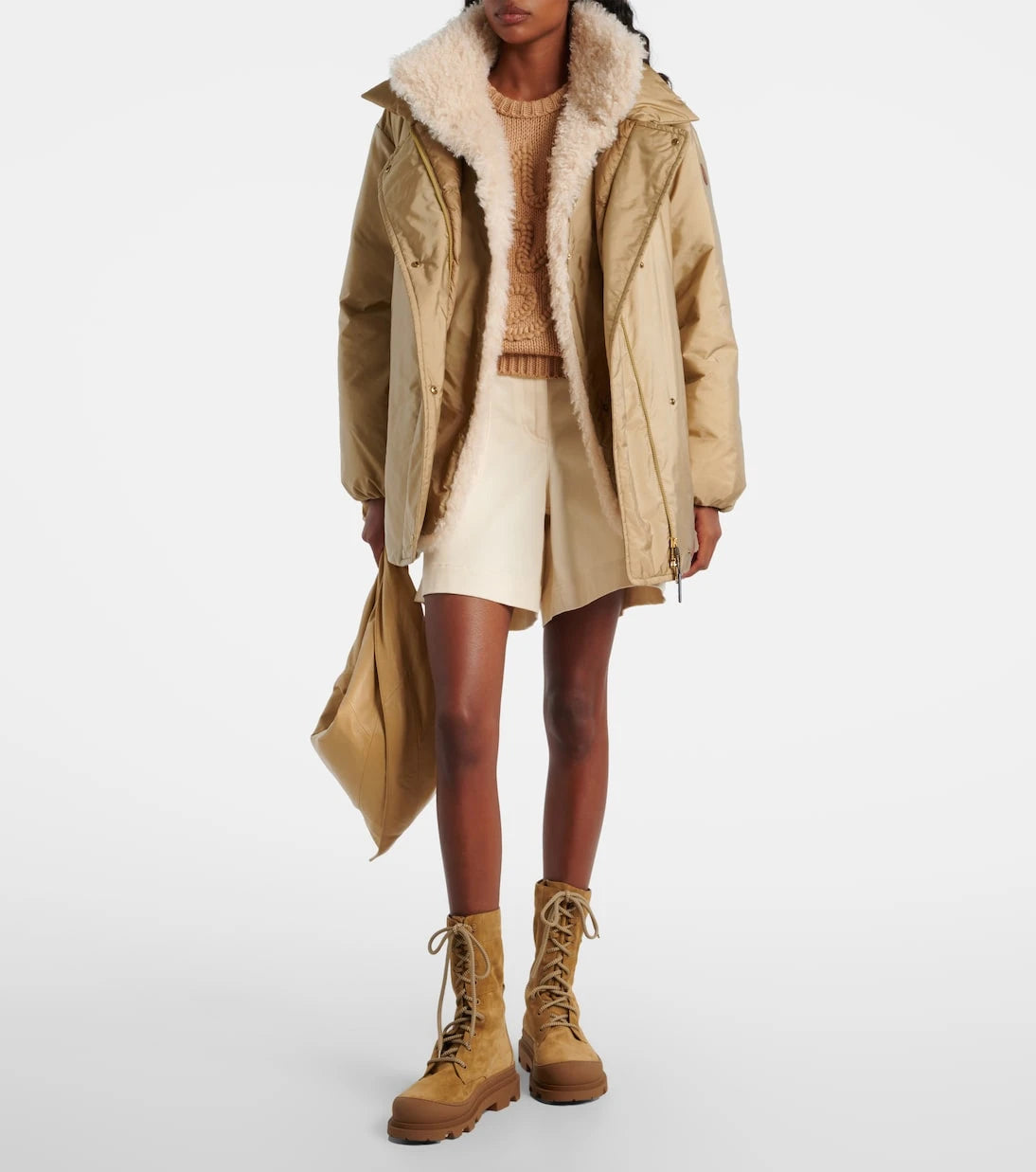 Moncler - Vera suede combat boots