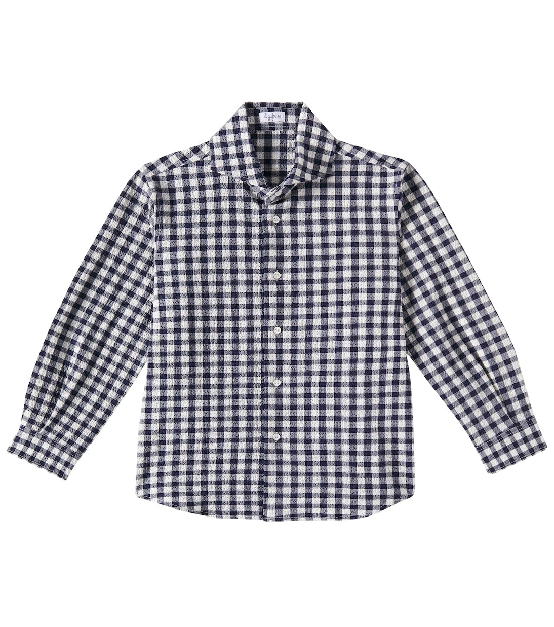 Il Gufo - Gingham cotton-blend shirt