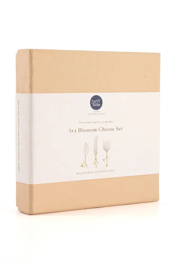 Doing Goods Ava Blossom Cheese Set Peynir Seti 17 x 17 x 4 cm