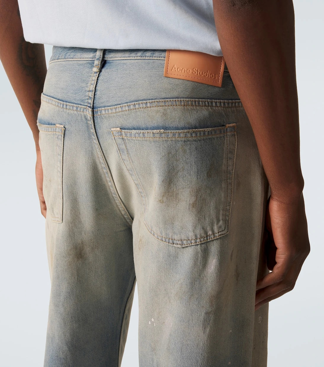 Acne Studios - 2021M distressed wide-leg jeans