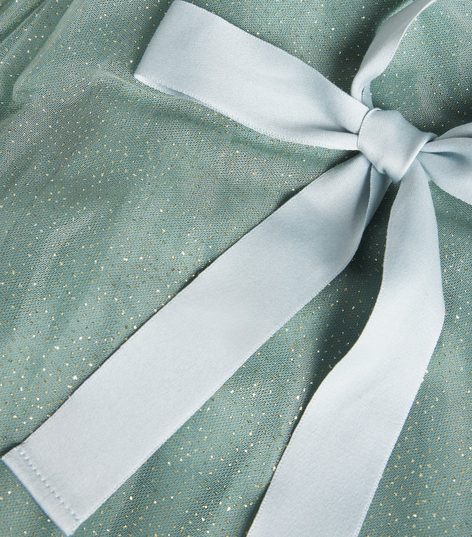 Green Tulle Glitter Dress (2-14 Years)