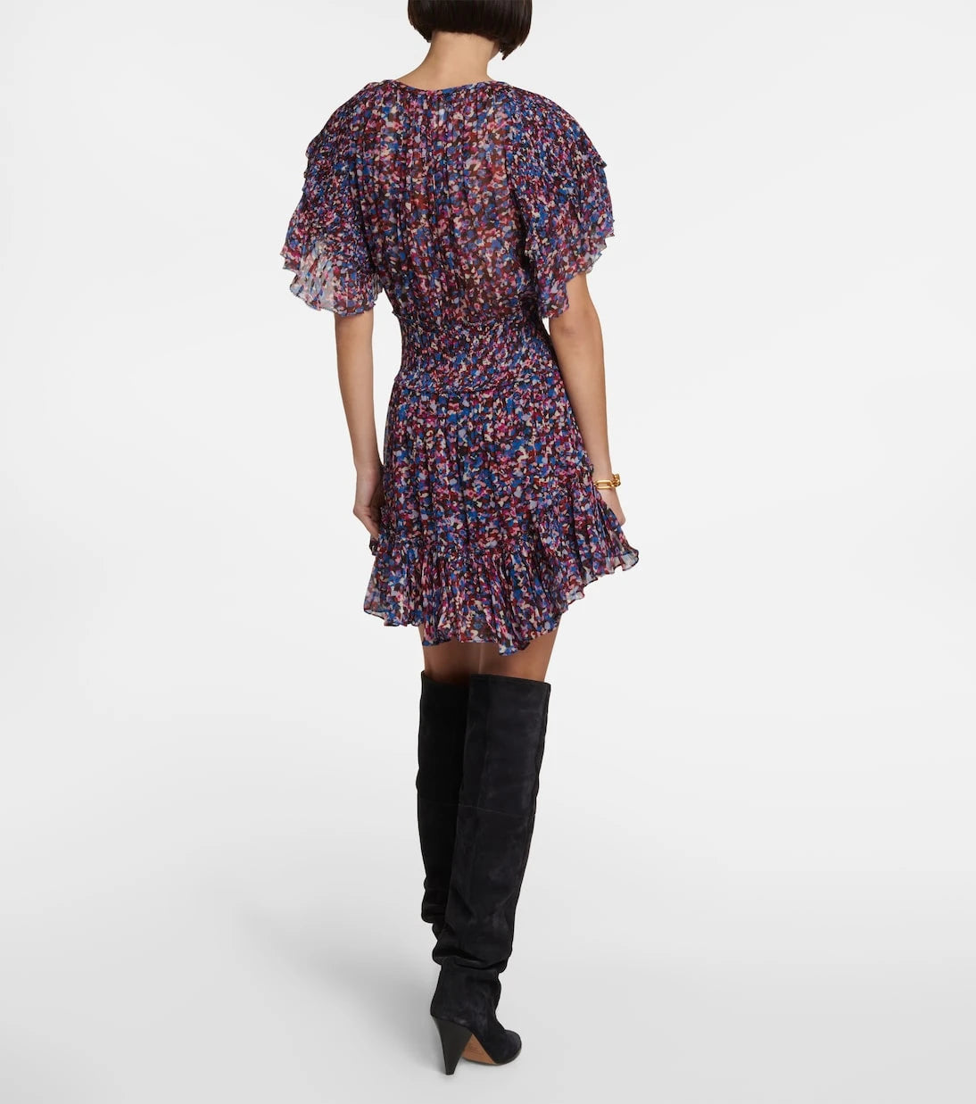 Marant Etoile - Florise printed georgette minidress