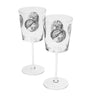 Fornasetti Set of 2 Cammei Wine Glasses