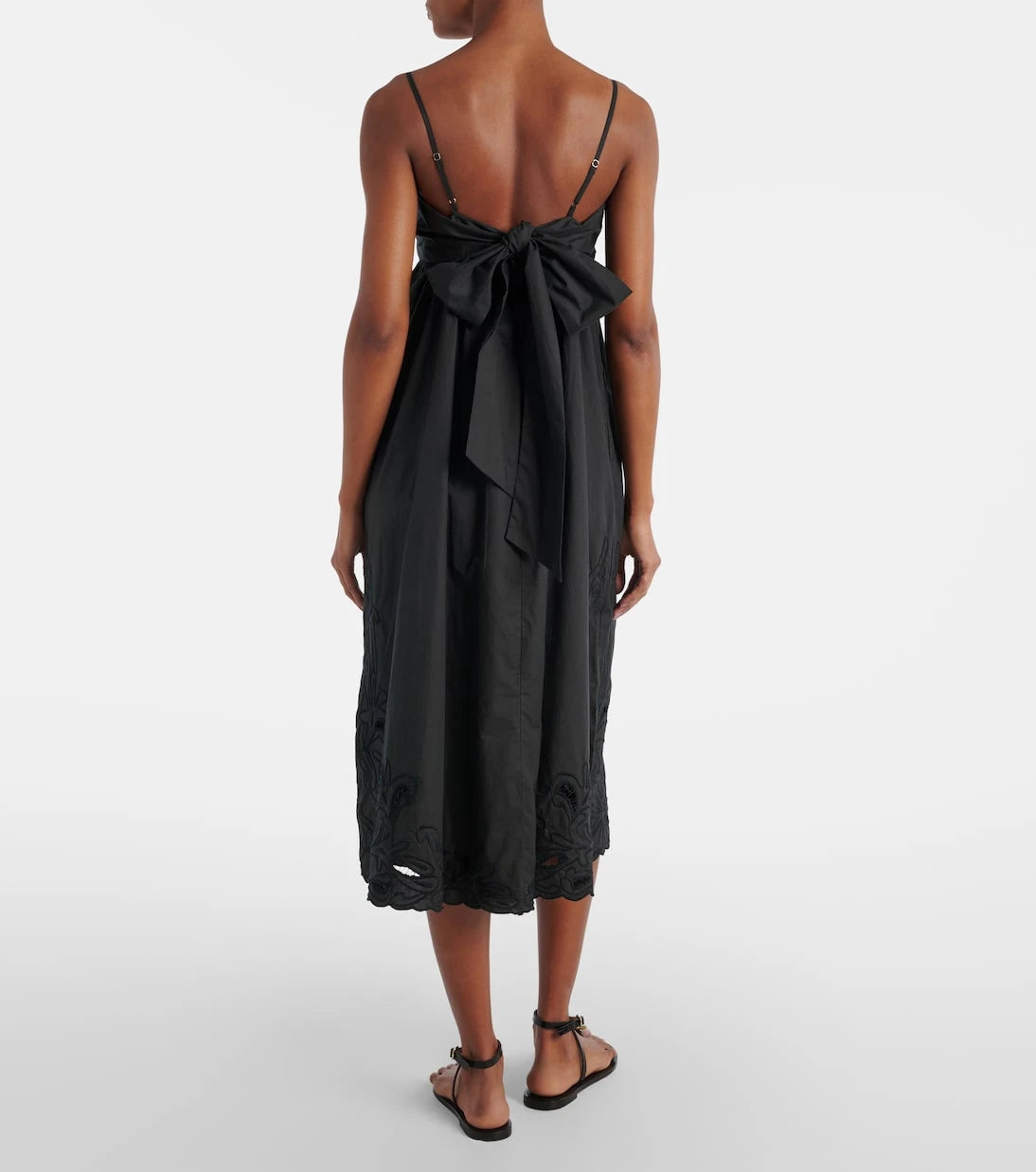 Juliet Dunn - Floral embroidered cotton minidress