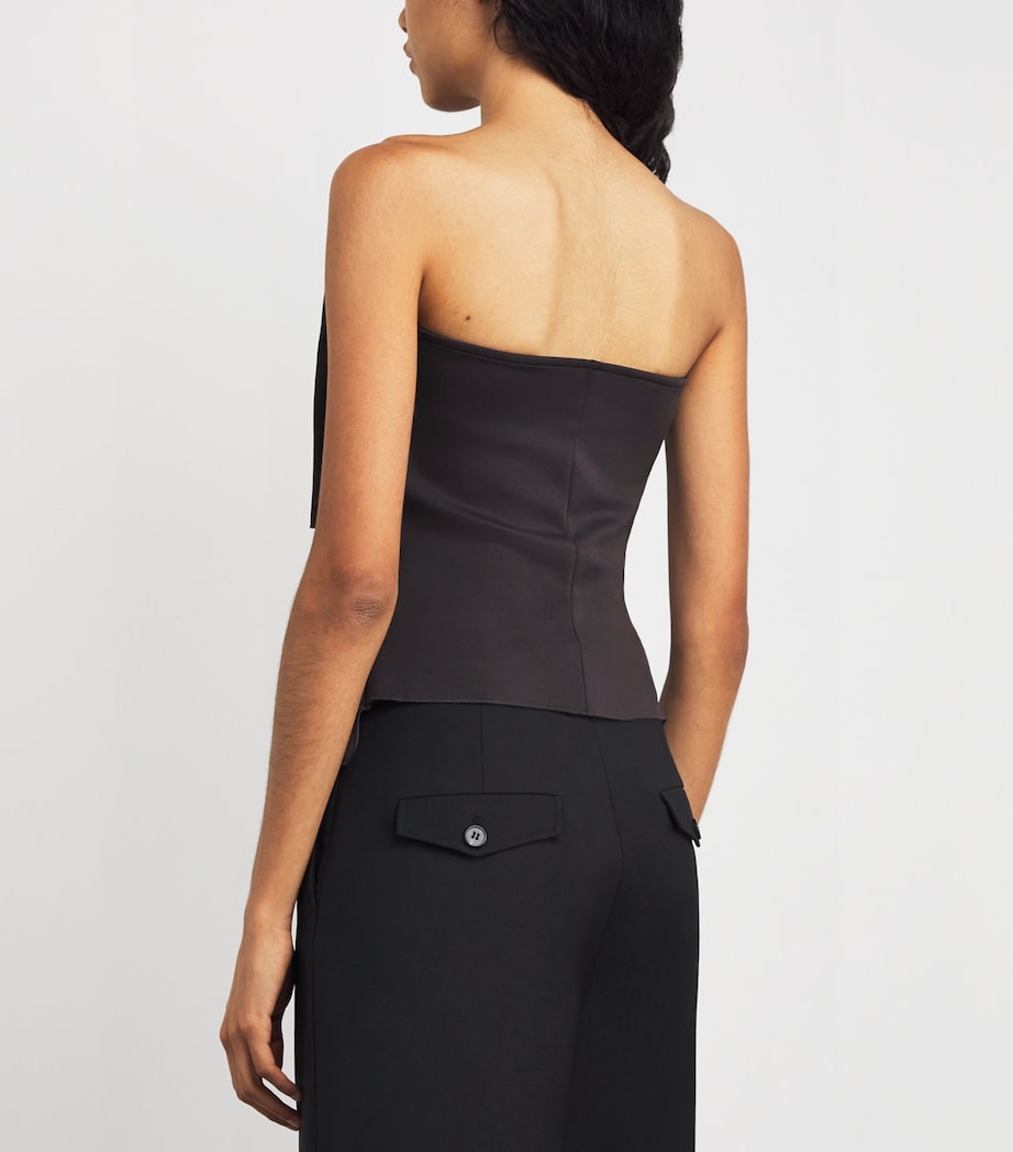 House Of Dagmar Brown Sculpted Tube Top