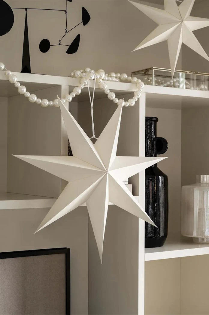 Коледна украса vtwonen Star Paper Pearl