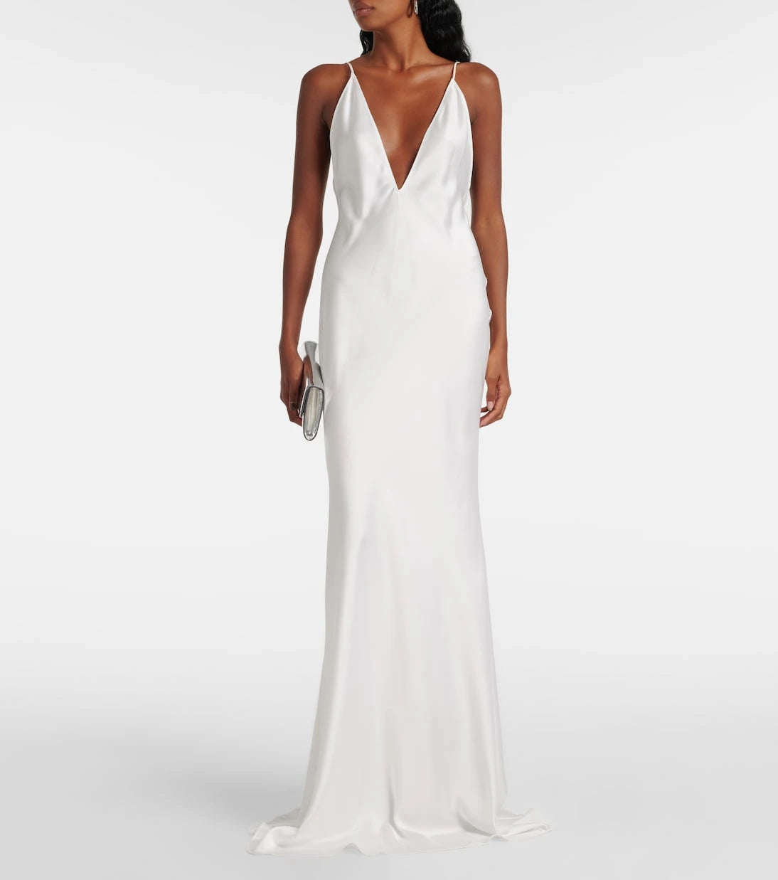 The New Arrivals Ilkyaz Ozel - Open-back satin gown
