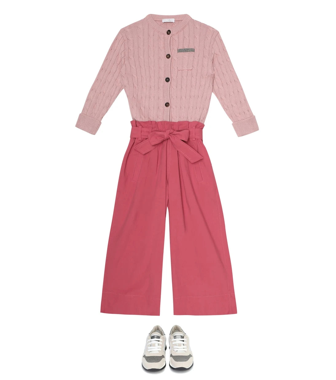 Brunello Cucinelli Kids - بنطلون من القطن البوبلين