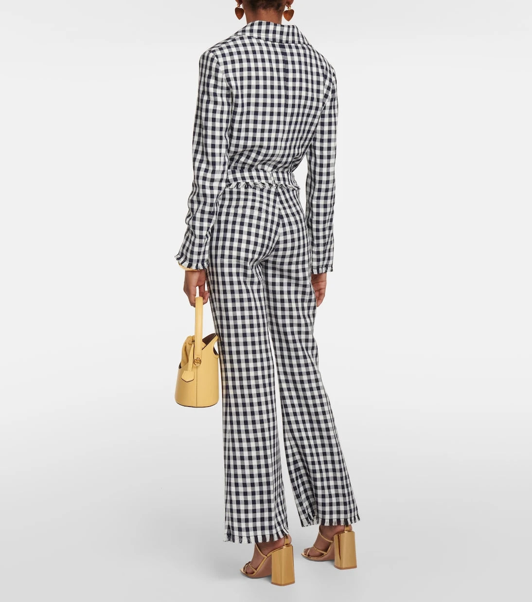 Etro - Gingham flared pants