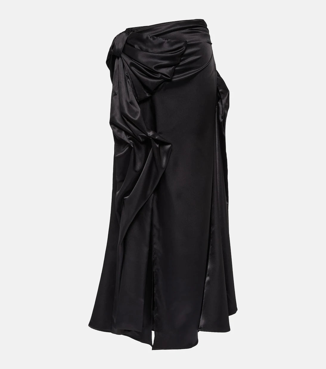 Acne Studios - Bow-detail satin maxi skirt