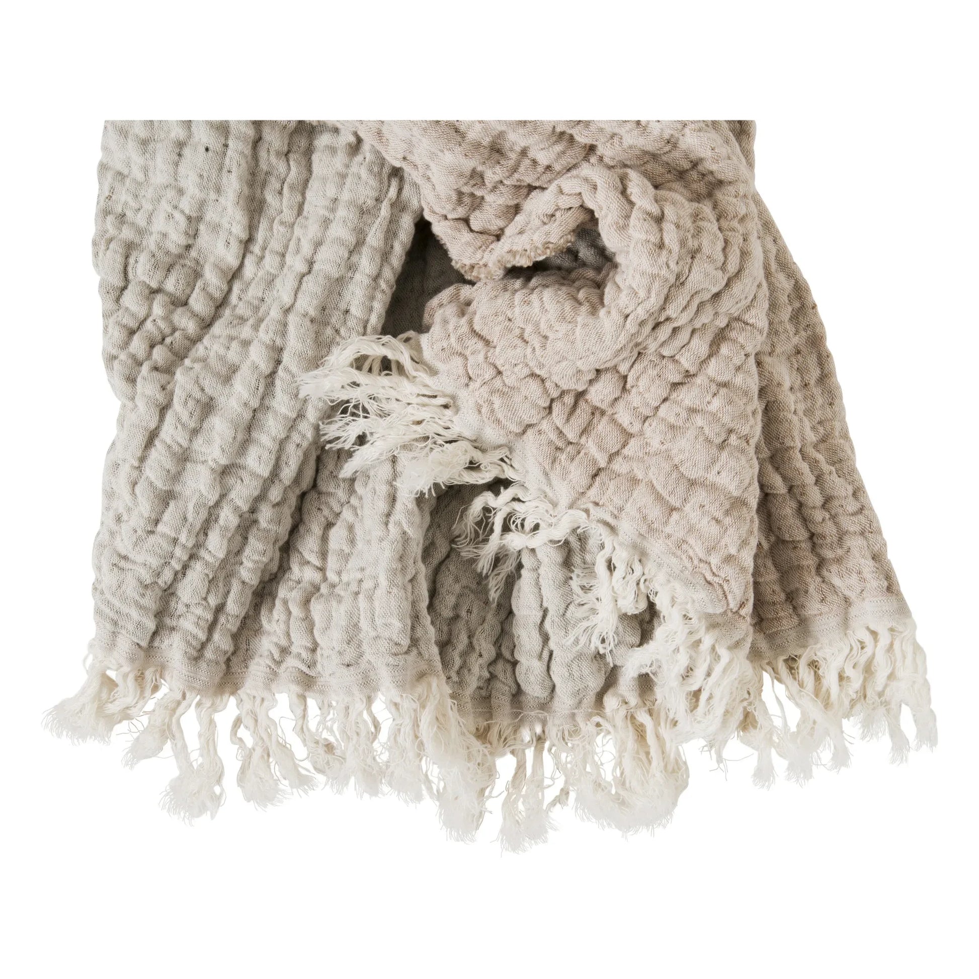 garbo&friends - Mellow linen cotton throw | Blush