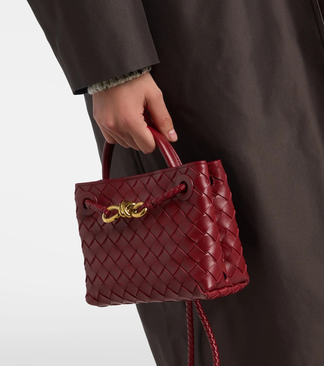 Bottega Veneta - Andiamo Mini leather top-handle bag