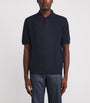 Canali Merino Wool Jacquard Polo Shirt