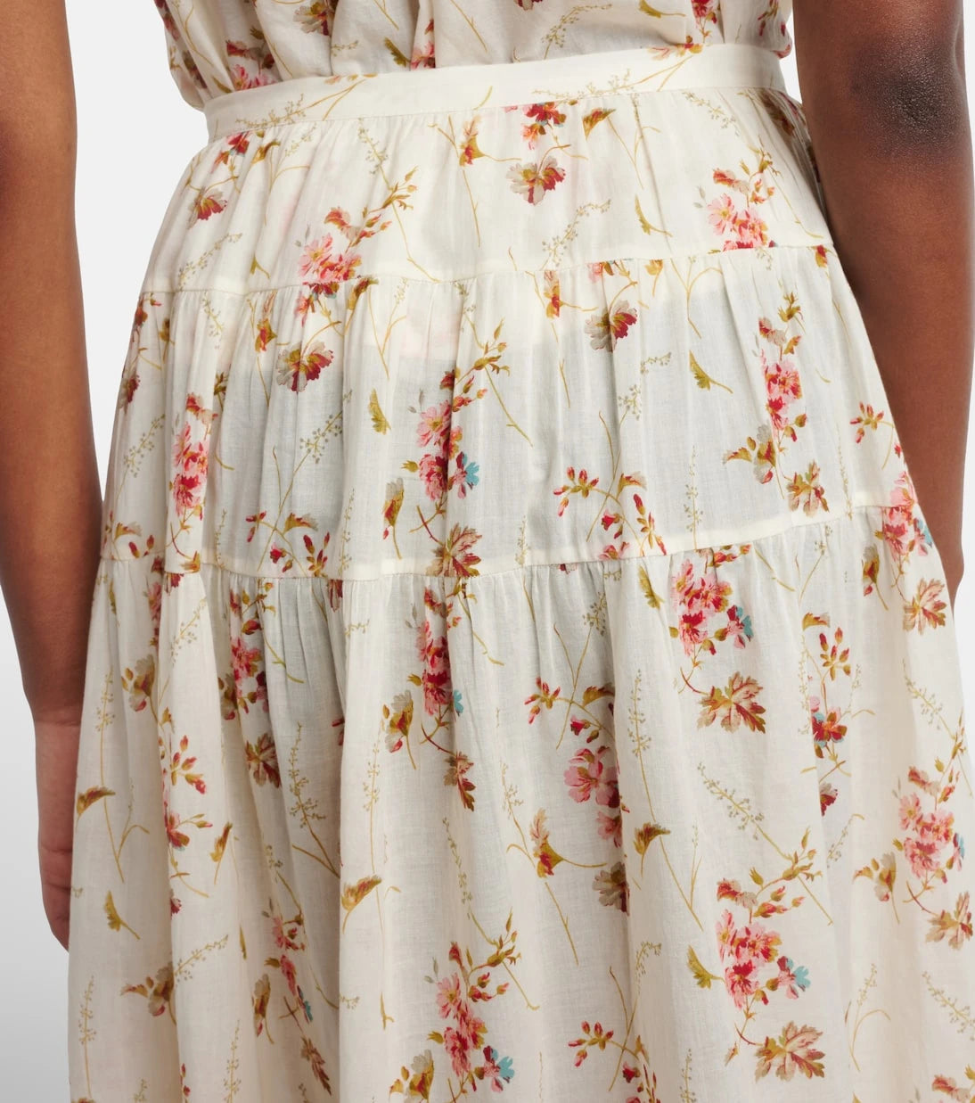 Dôen - Marie floral cotton maxi skirt