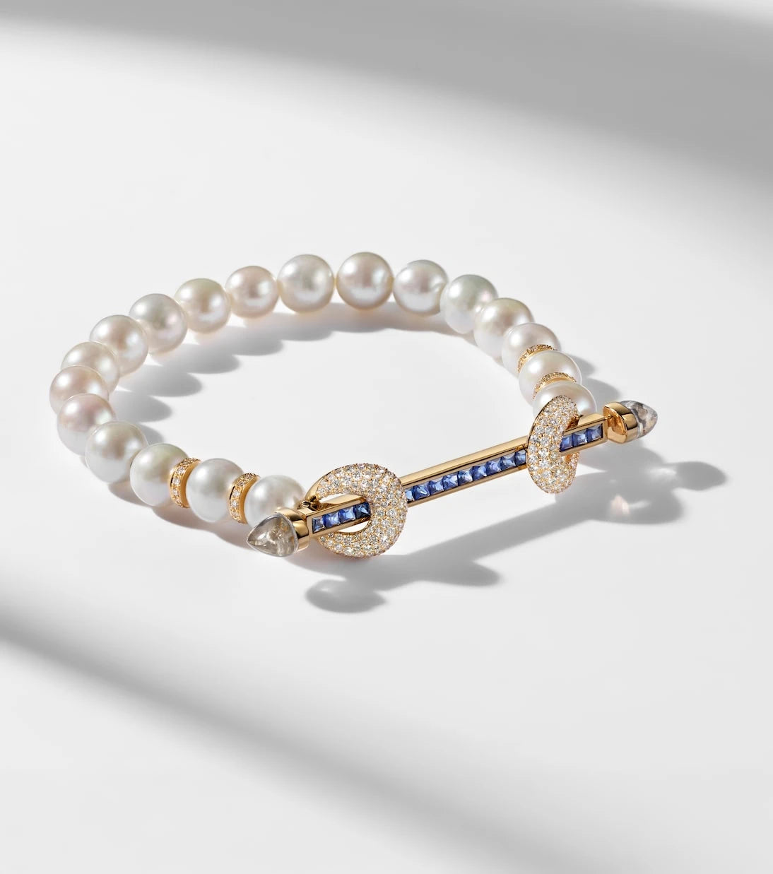 Ananya - Chakra 18kt gold bracelet with gemstones