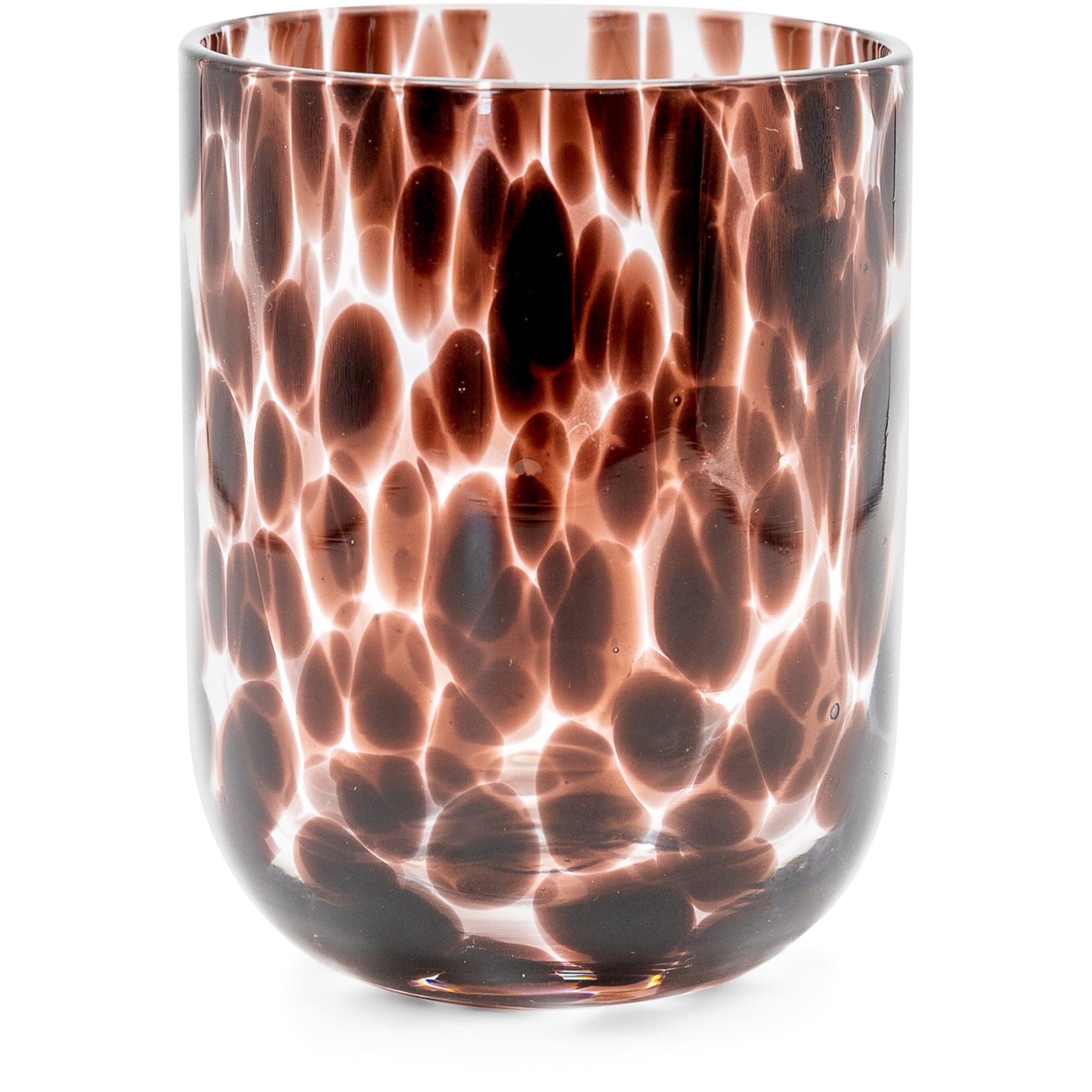 Maison Margaux Set of 4 Burgundy Dappled Tumblers (10cm)