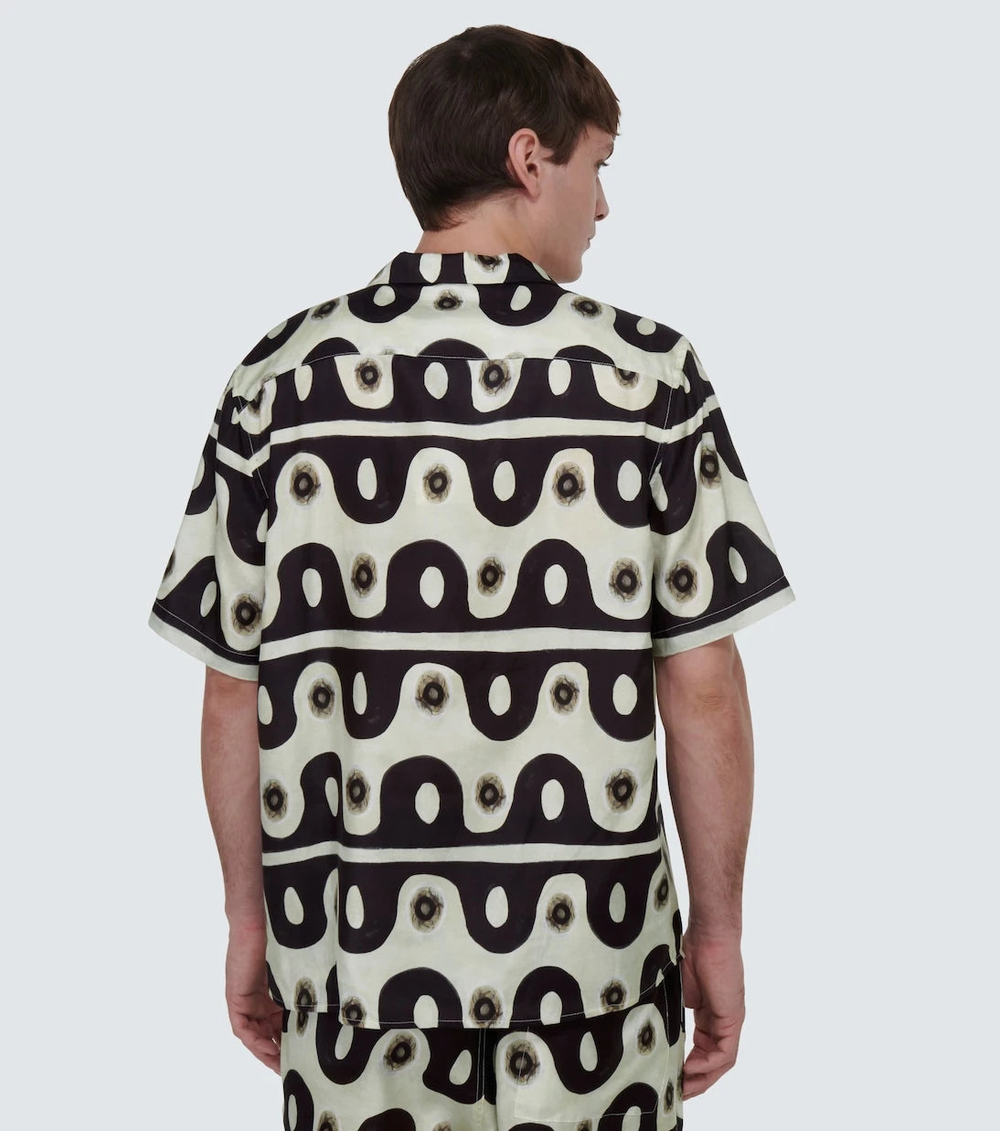 Commas - Printed bowling shirt