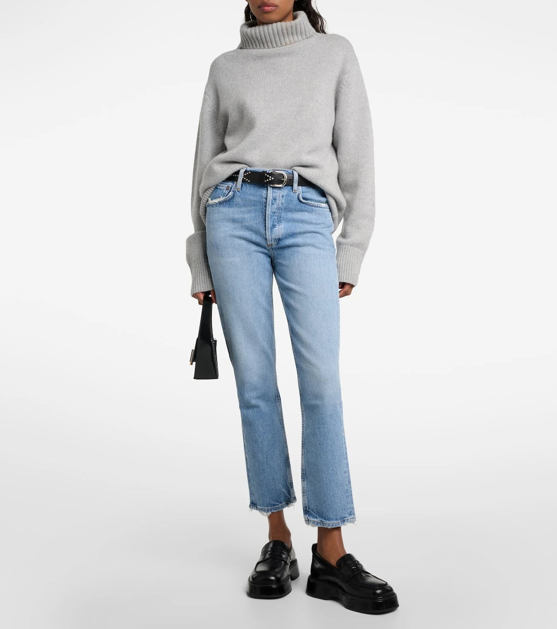 Agolde - Riley high-rise straight jeans