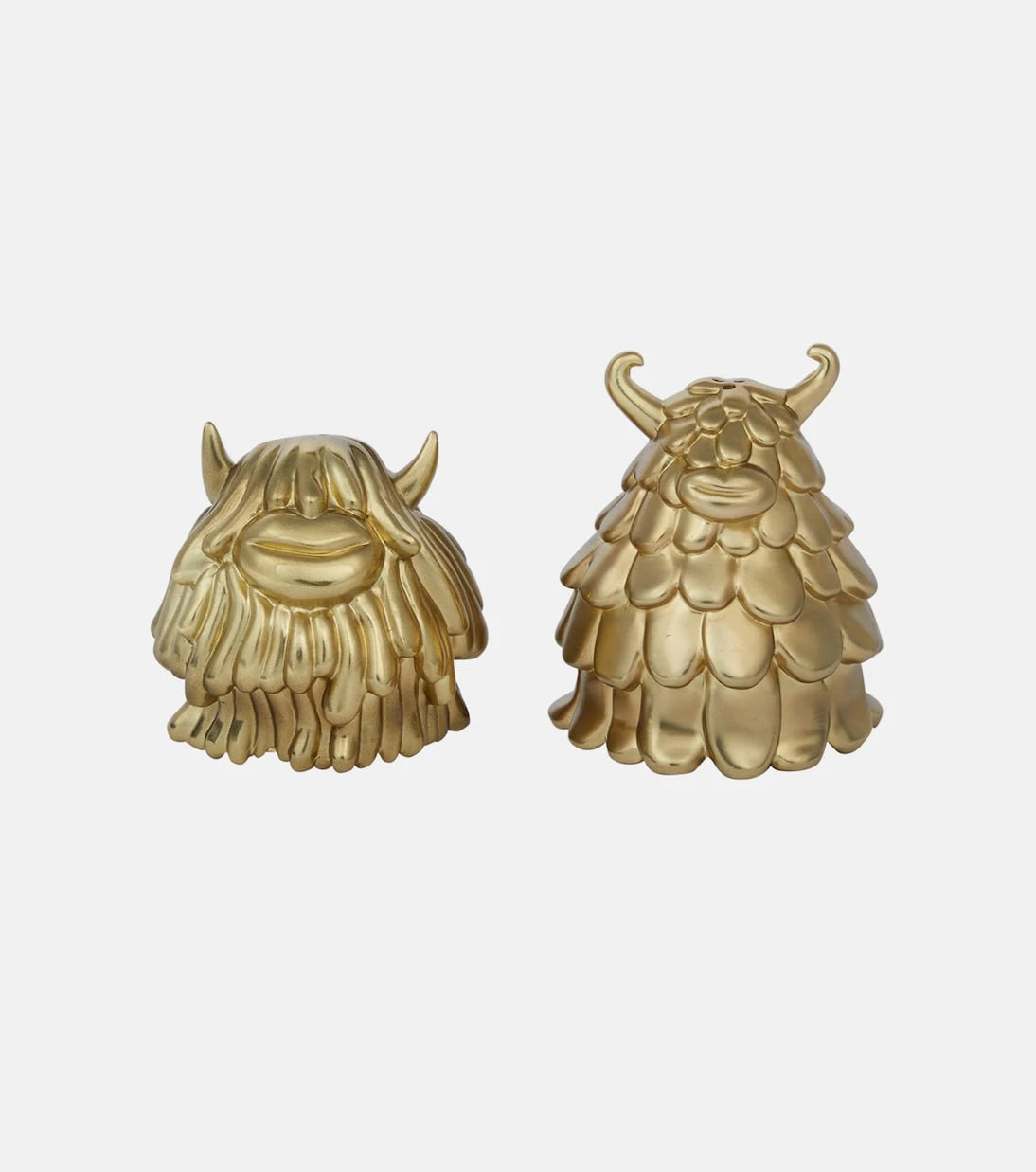L'Objet - Haas Niki + Simon brass salt and pepper shakers