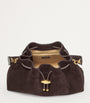 Jimmy Choo Brown Medium Cinch Suede Shoulder Bag