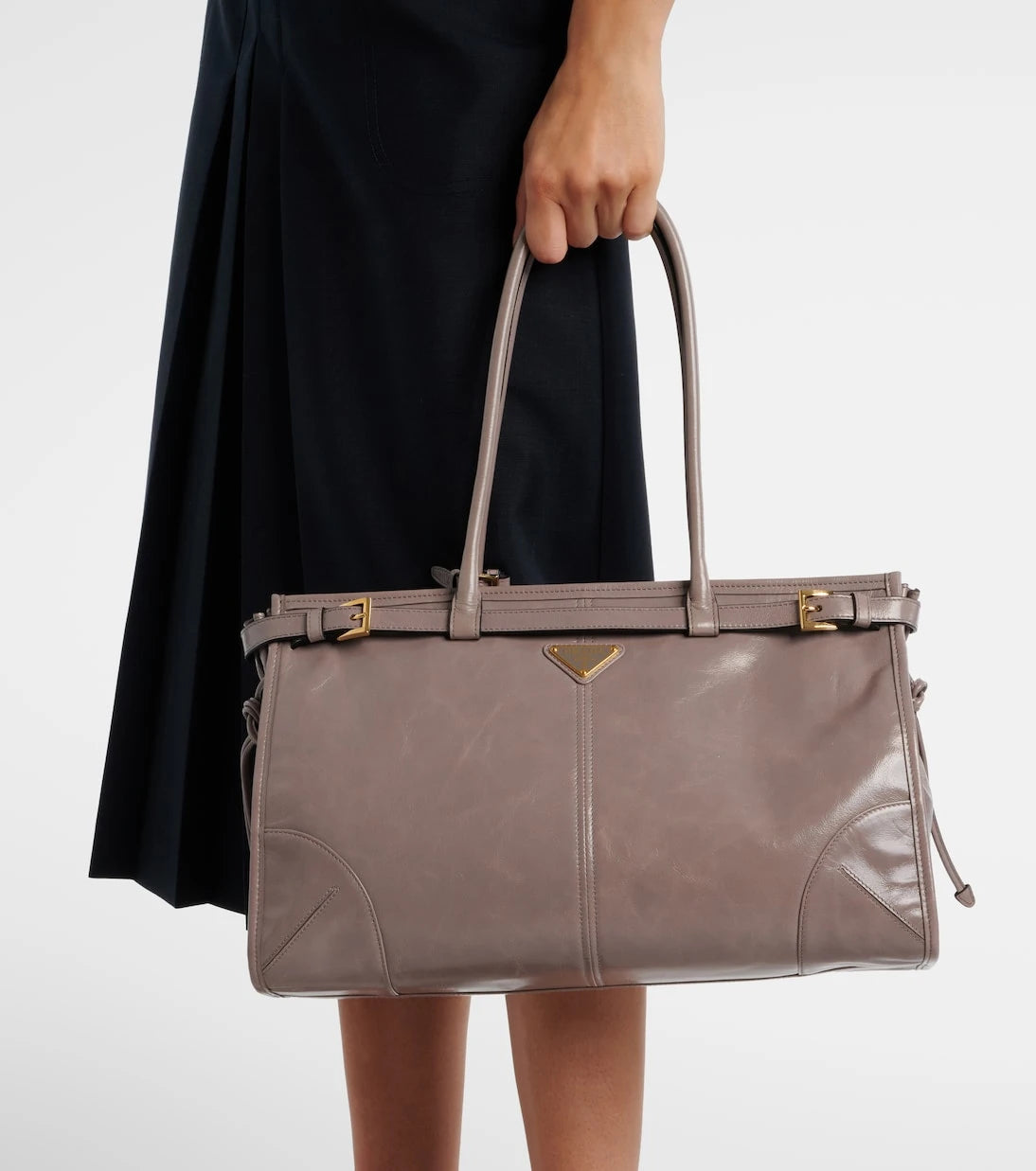 Prada - Prada Bonnie Large leather shoulder bag