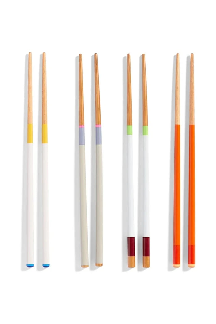 4 Kişilik HAY ColourSticks Yemek Çubukları Seti 22,5 cm (8 Parça)