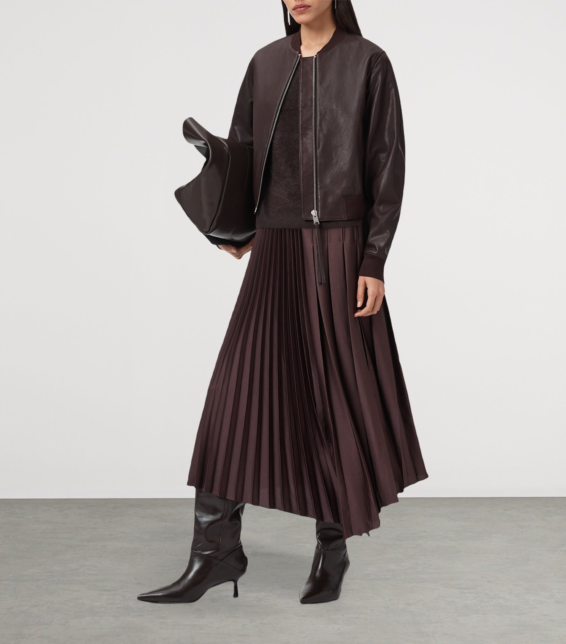 AllSaints Red Cashmere Rebel T-Shirt