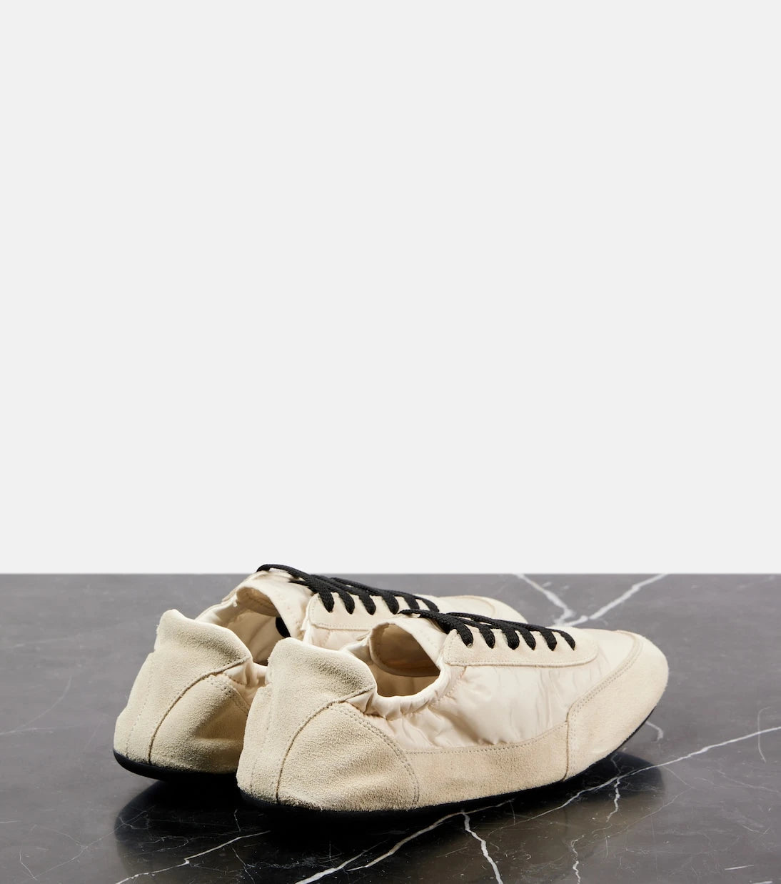Prada - Collapse Re-Nylon suede-trimmed sneakers