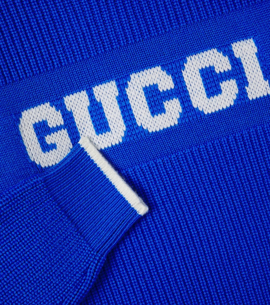 Gucci Kids - Logo jacquard wool polo sweater