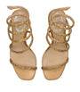 René Caovilla Gold Embellished Cleo Sandals 80