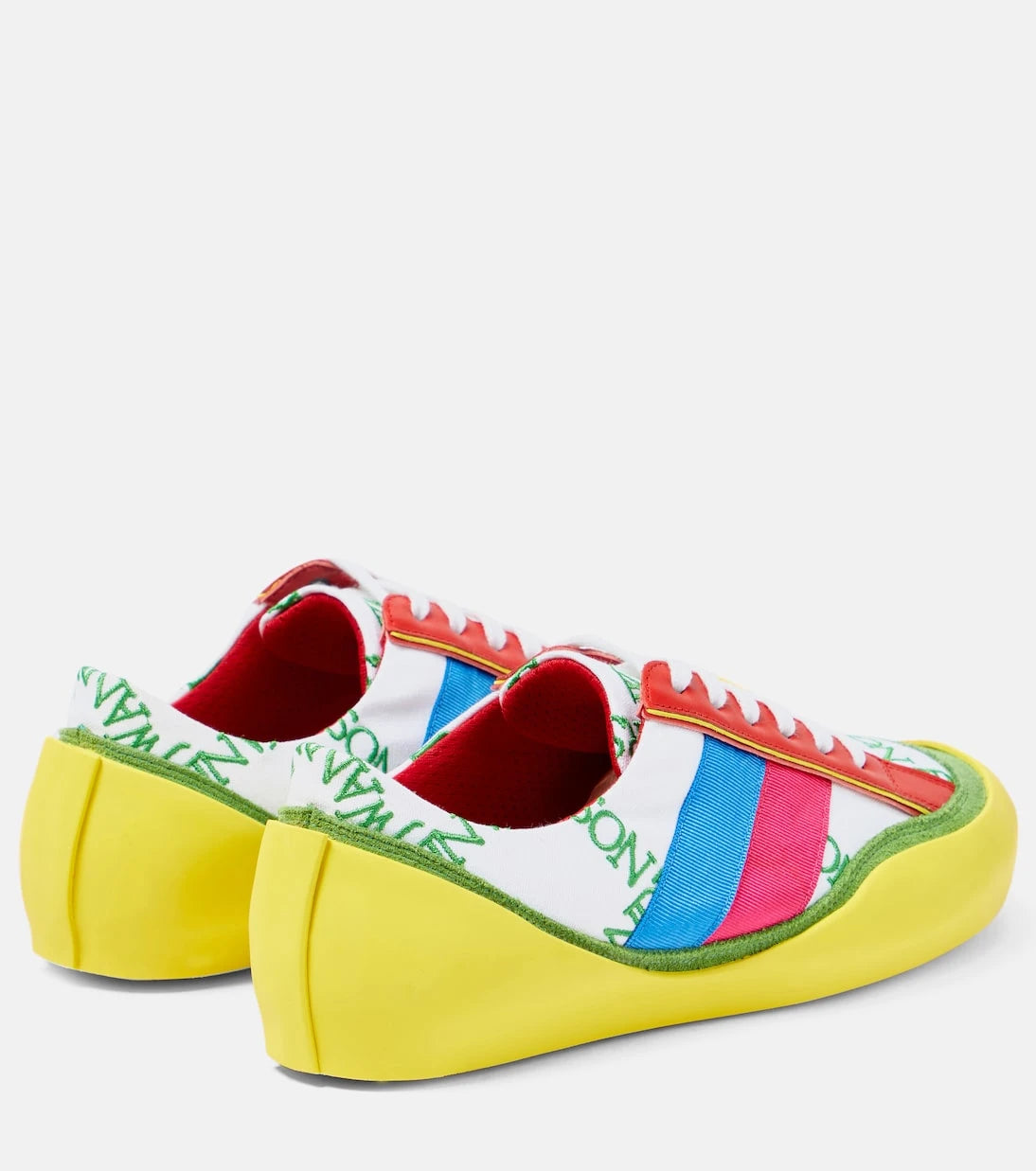JW Anderson - Bubble colorblocked canvas sneakers