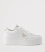 White Leather Downtown Sneakers