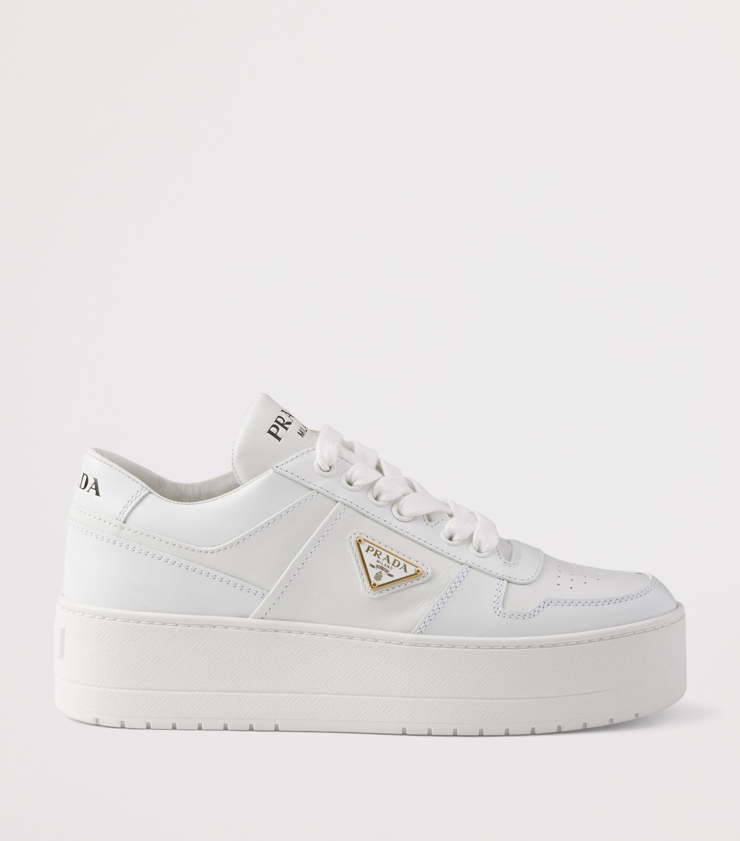 White Leather Downtown Sneakers